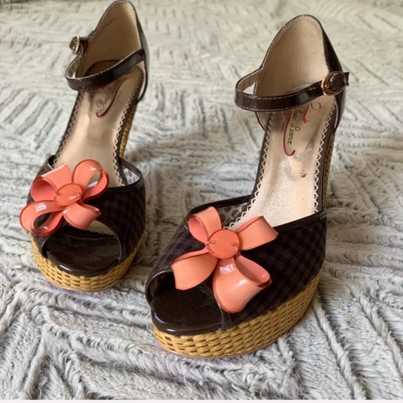 POETIC LICENCE Peep-Toe Platform Heel Sandals 6 - Picture 5 of 8